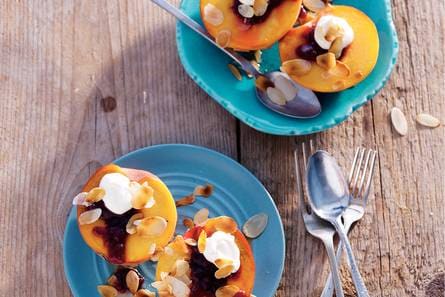 Perziken met mascarpone