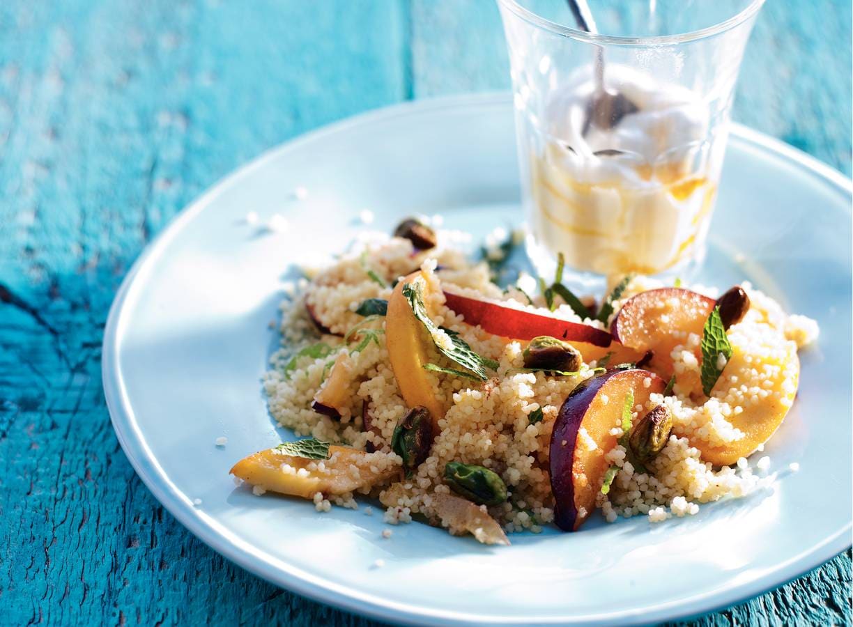 Couscous met abrikoos en pruim