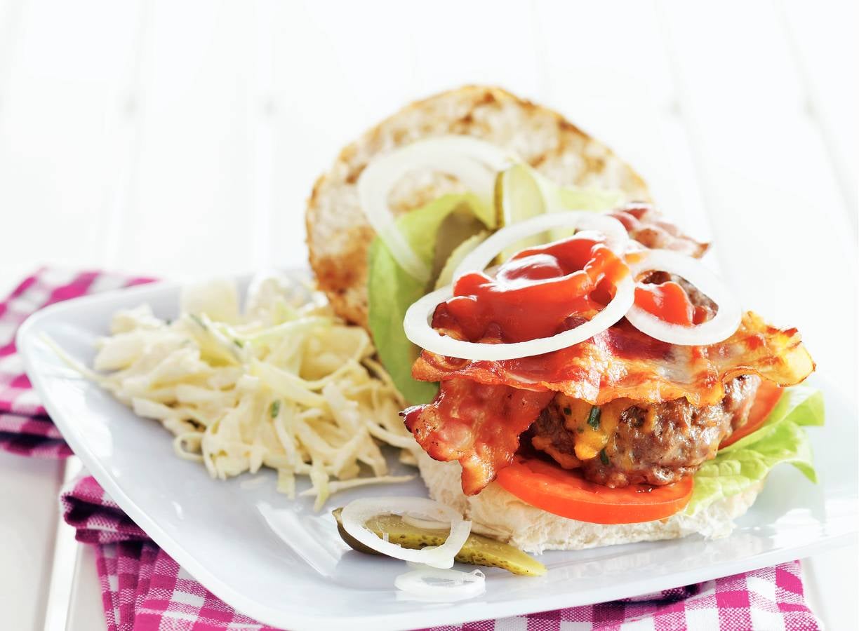 American cheeseburger