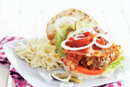 American cheeseburger