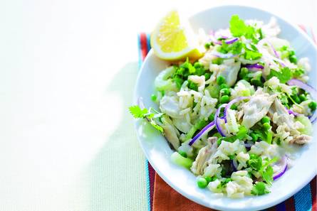 Rijstsalade met makreel