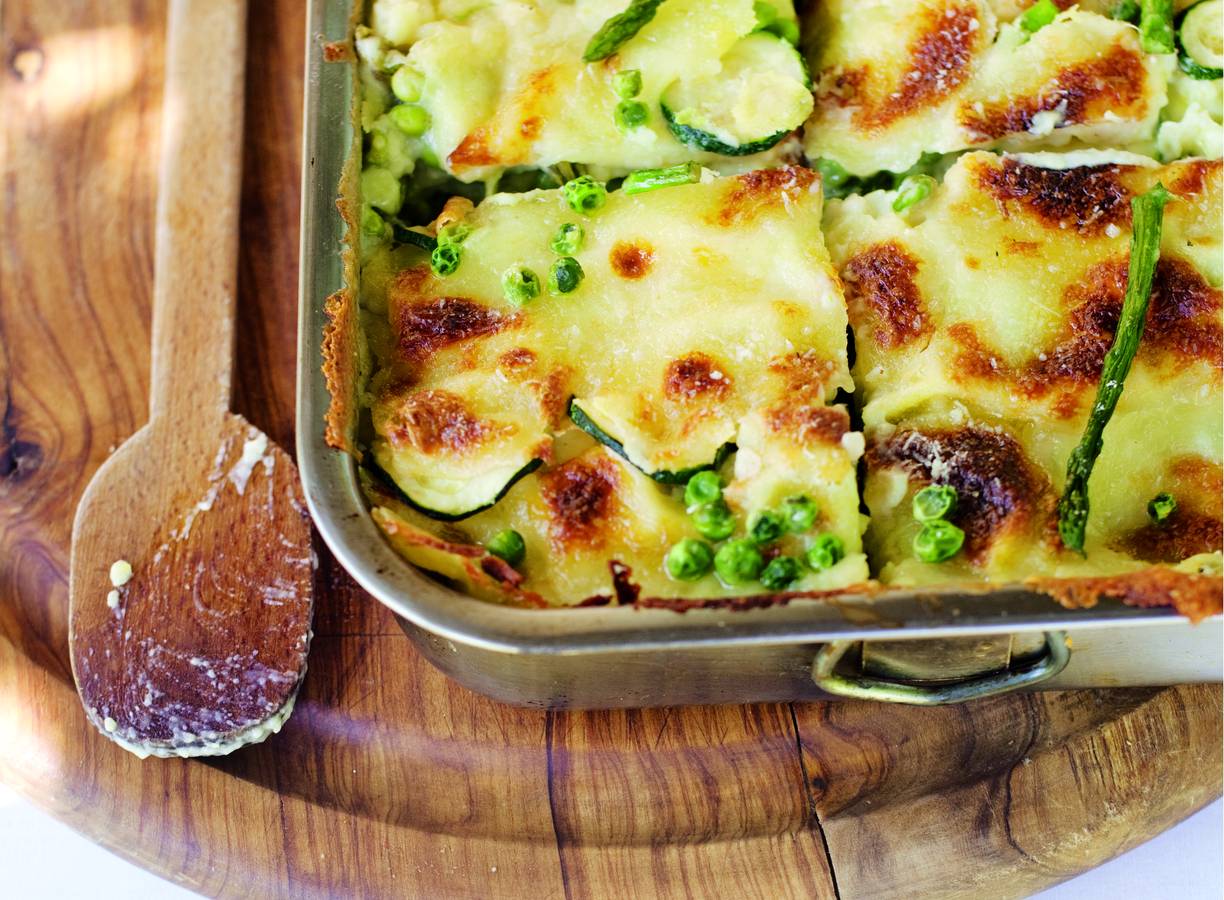 Lasagne met groene groenten