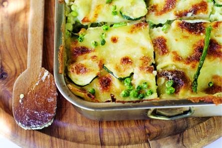 Lasagne met groene groenten