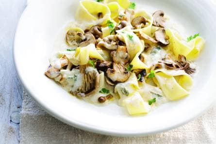 Pappardelle met gorgonzola