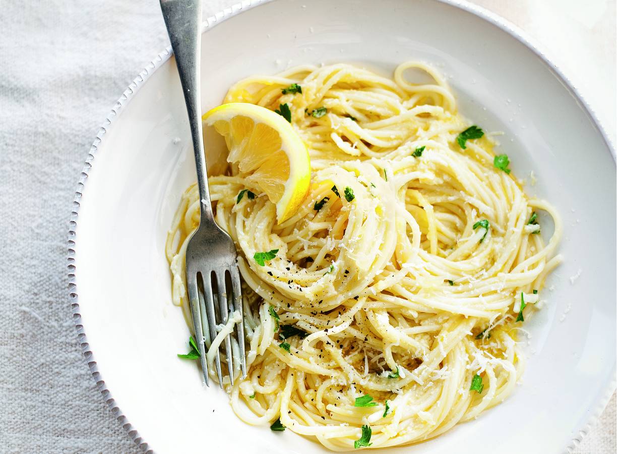 Spaghettini met pecorino