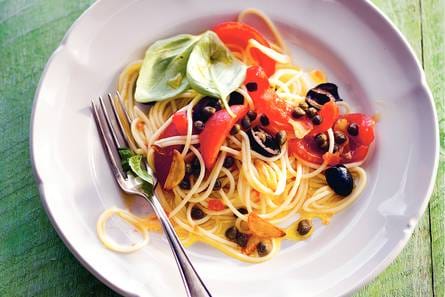 Spaghettini met tomaat