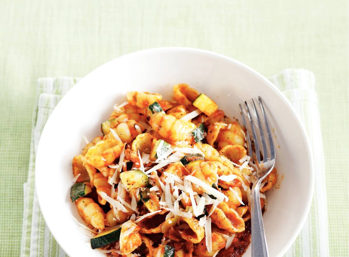 Pasta met courgette
