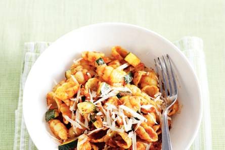 Pasta met courgette