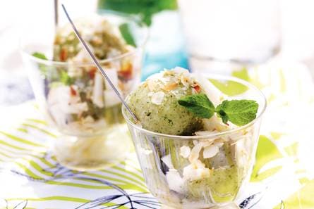 Peren-amandelcoupe