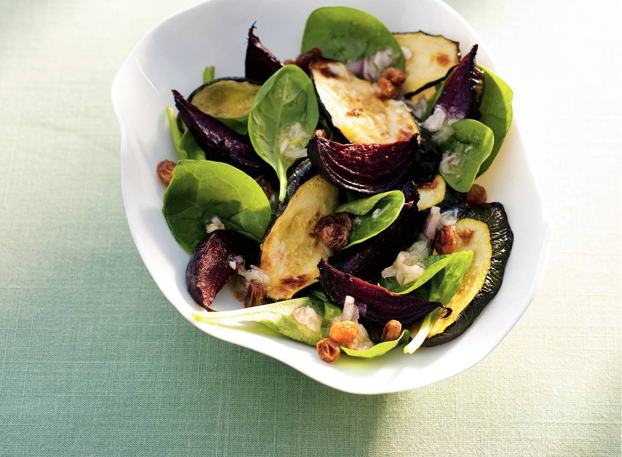 Courgette, biet en spinazie