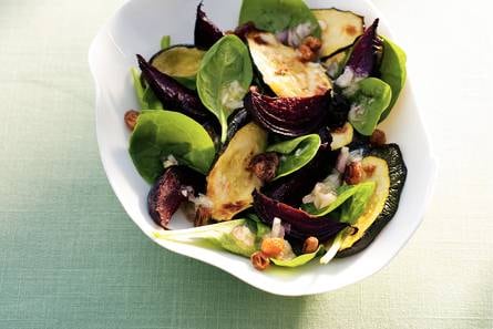 Courgette, biet en spinazie