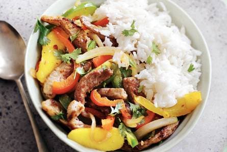 Kokosrijst met mango