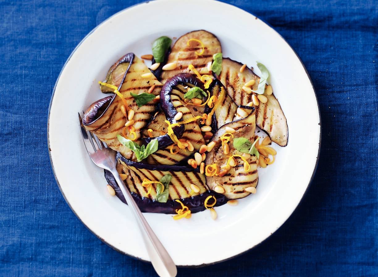 Frisse auberginesalade