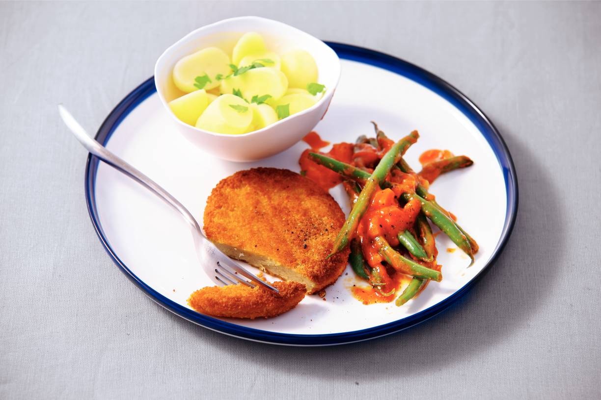 Kipburgers met bonen