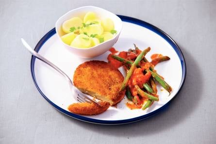 Kipburgers met bonen
