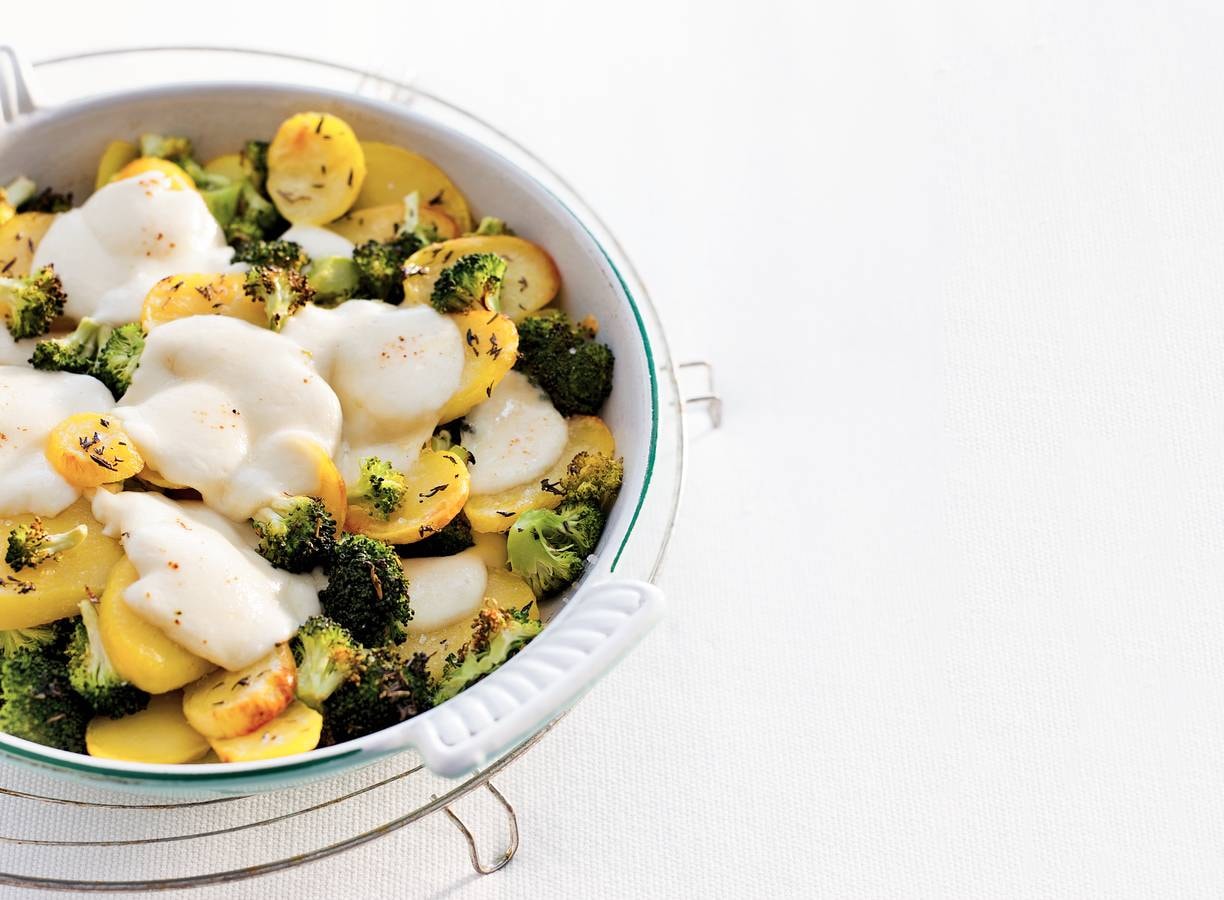 Broccoli-mozzarellaschotel