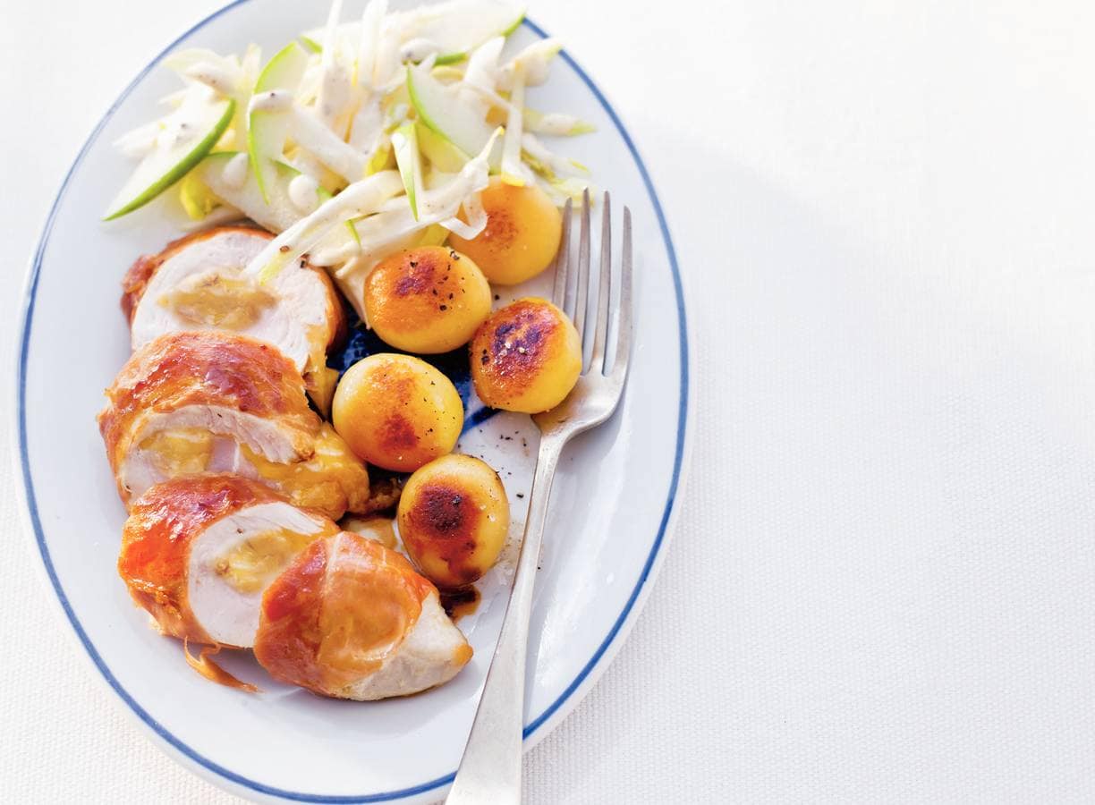 Gevulde kalkoen met witlofsalade