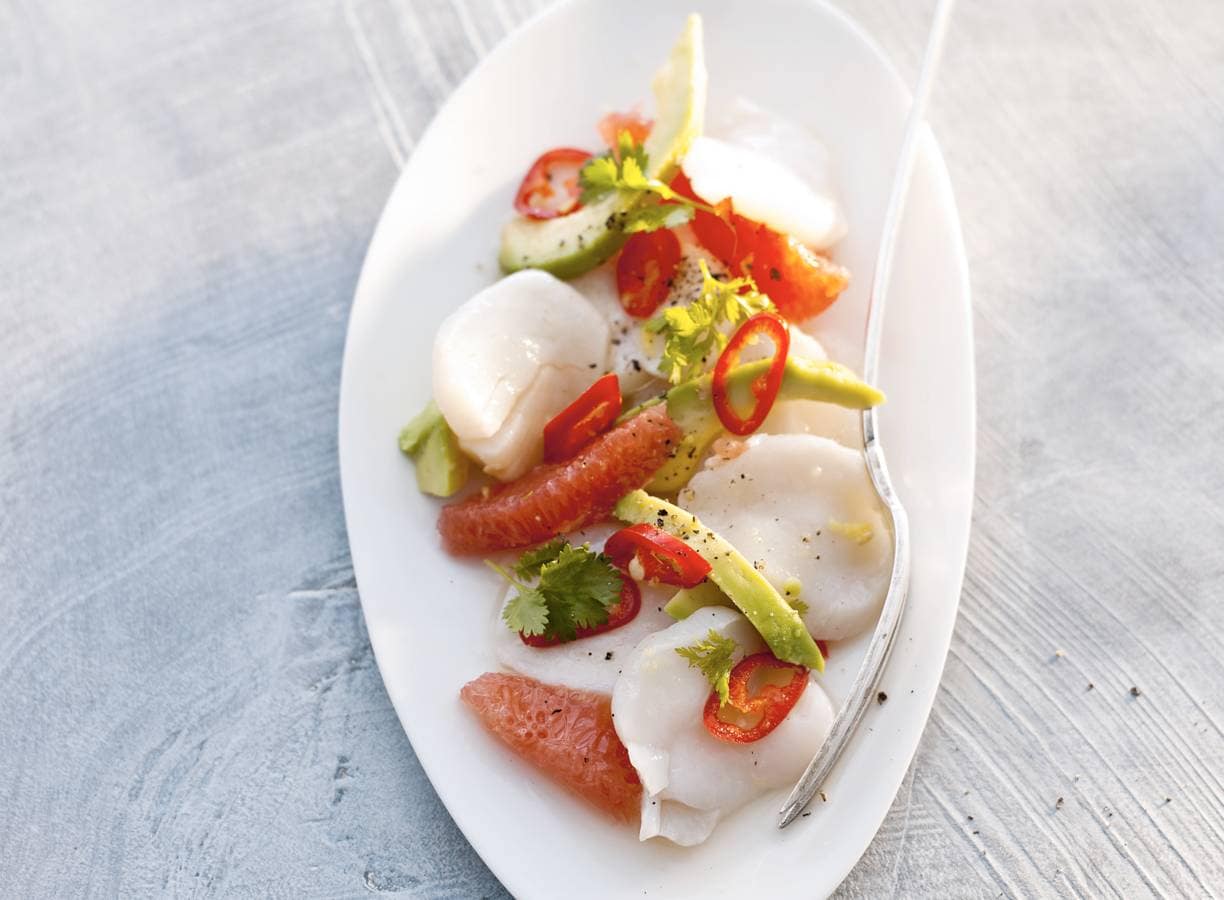 Ceviche met sint-jakobsschelpen