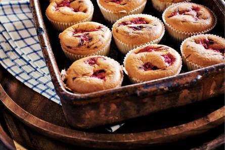 Frambozen cupcakes