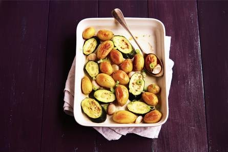Krieltjes en courgette