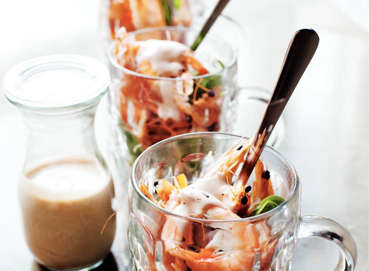 Gamba's met sherrysaus