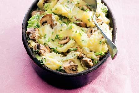 Puree met champignons