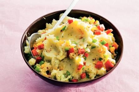 Puree met paprika en knoflook