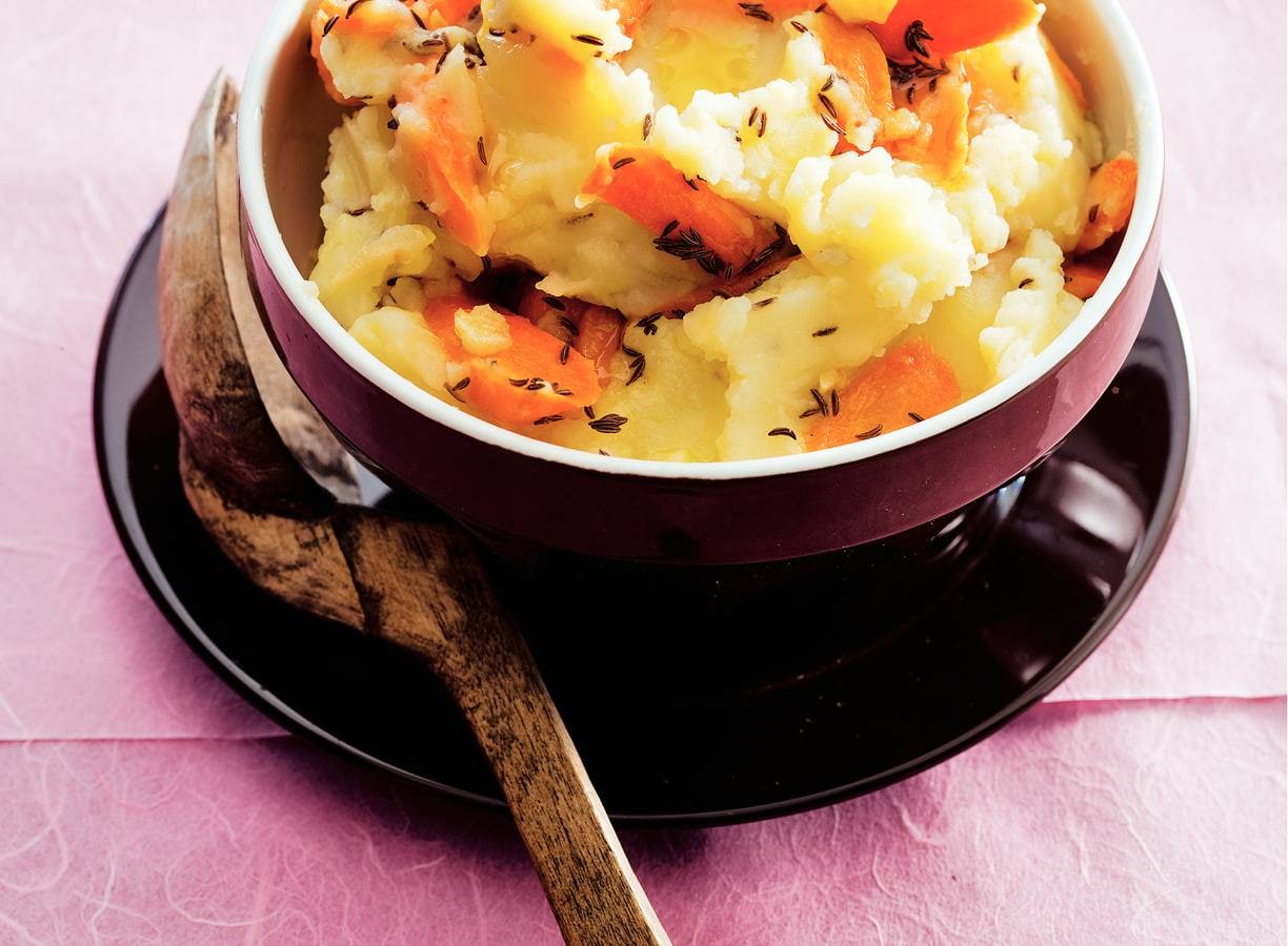 Puree met peen en karwijzaad