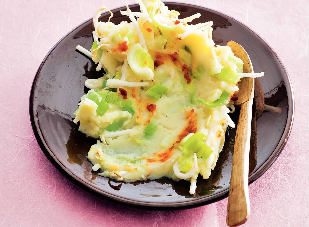 Puree met prei en taugé