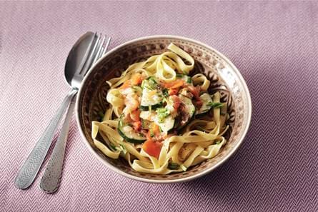 Tagliatelle met zalm