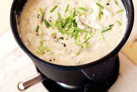 Blauwaderkaasfondue