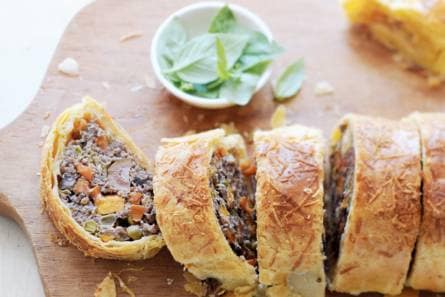 Wellington met tomaat en olijven