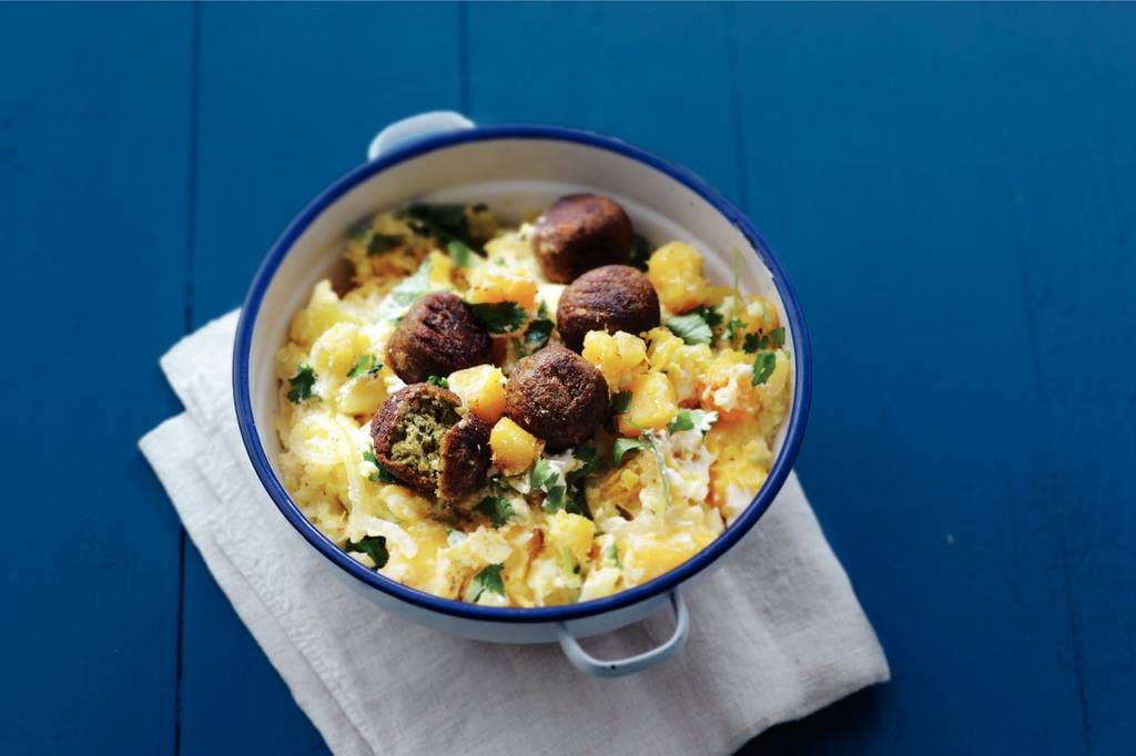 Hutspot, yoghurt en koriander recept Allerhande Albert Heijn