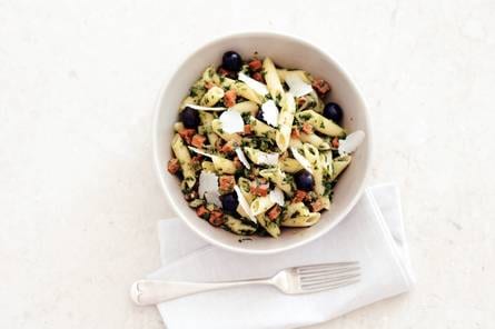 Winterpasta met chorizo