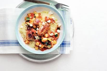 Griekse kip in tomatensaus