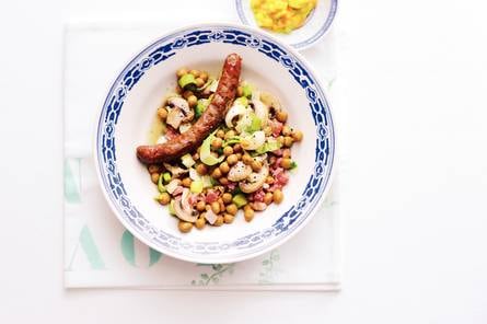 Kapucijnerschotel met chipolata