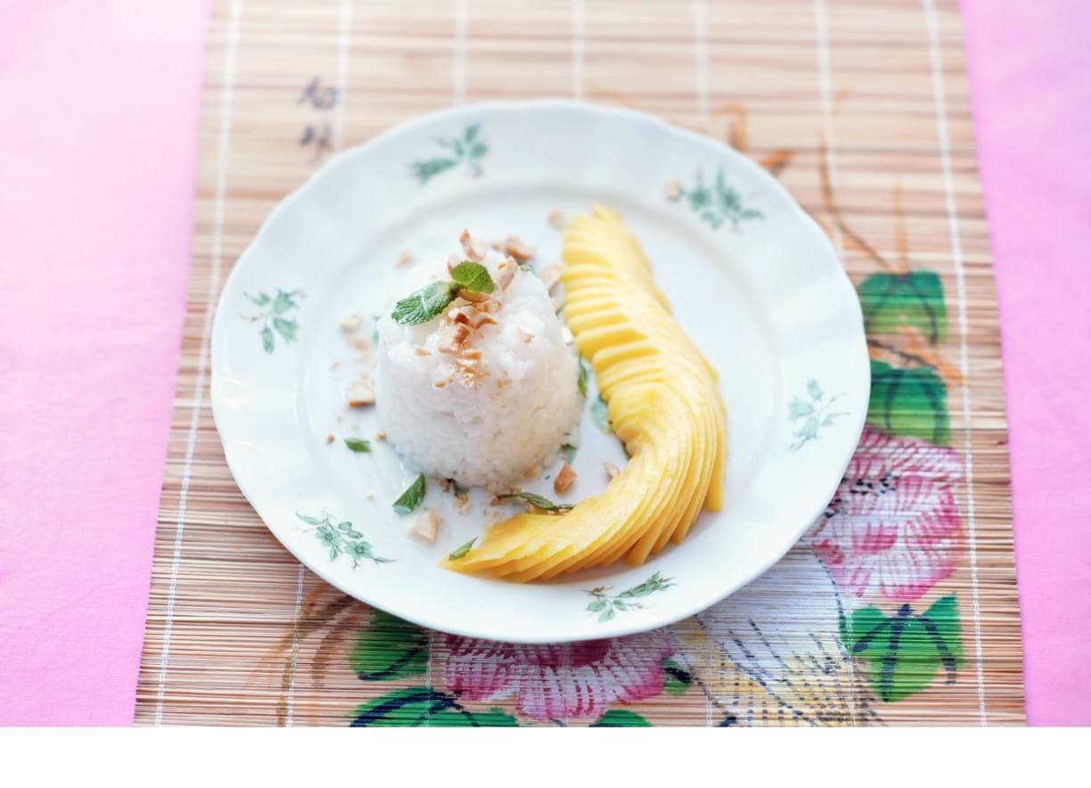 Kokosrijst met mango