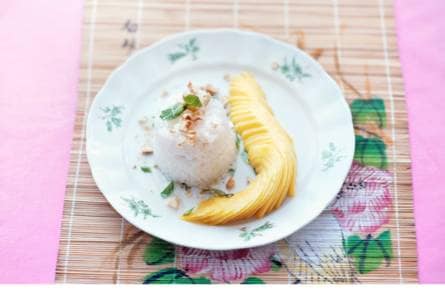 Kokosrijst met mango