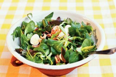 Salade met pancetta