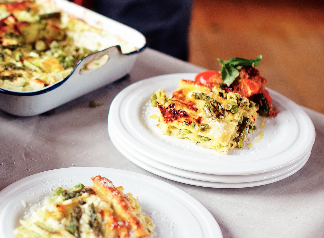 Lasagne met zomergroenten