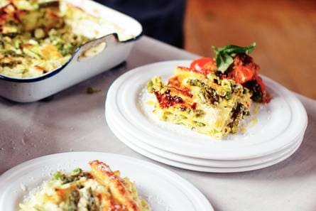 Lasagne met zomergroenten