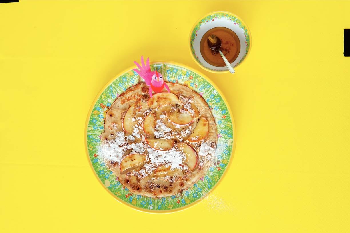 Meergranenpannenkoek met appel