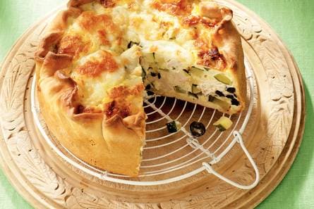 Kipquiche met courgette