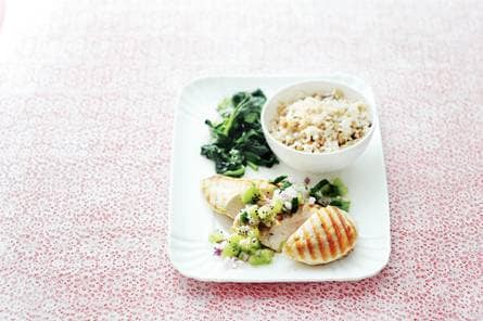 Kipfilet met kiwisalsa
