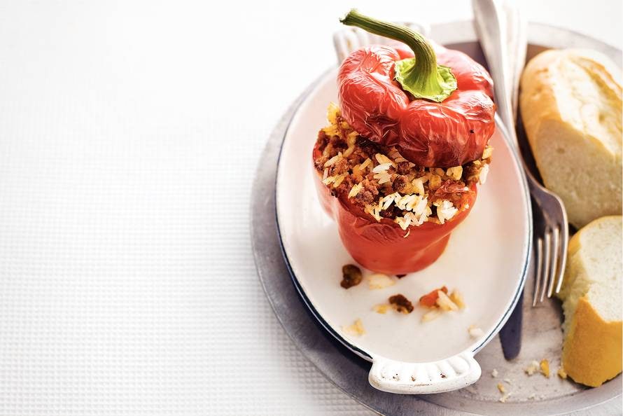 Gevulde paprika's met rijst-image