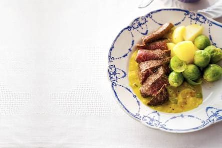 Biefstuk met piccalillysaus