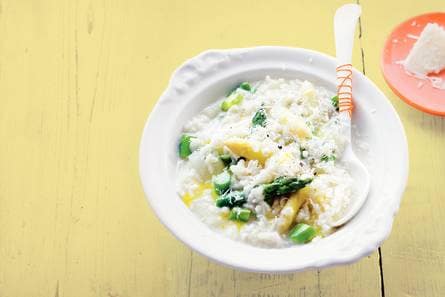 Aspergerisotto met pecorino