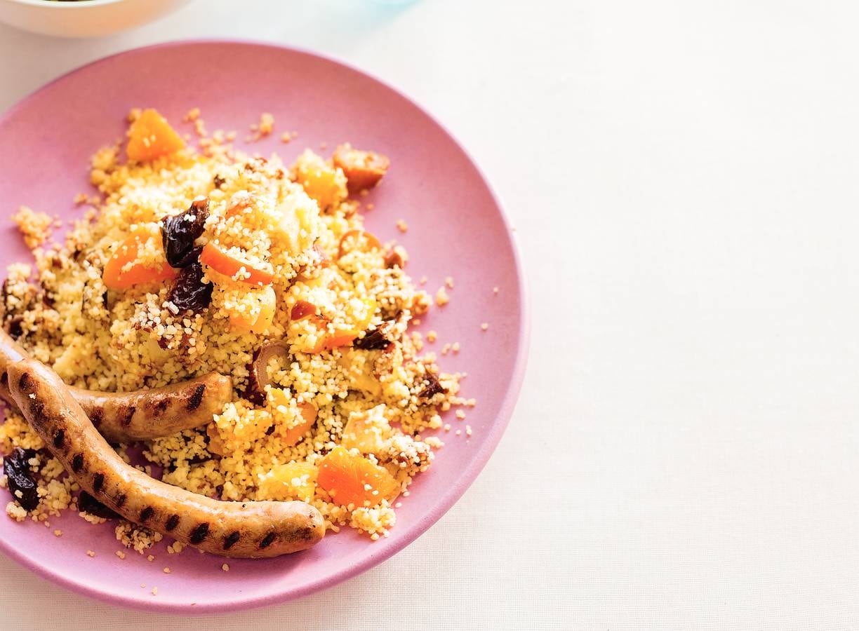 Lamsworstjes met rauwkostsalade