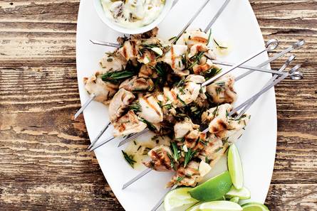 Limoenkipsaté met olijvenmayonaise