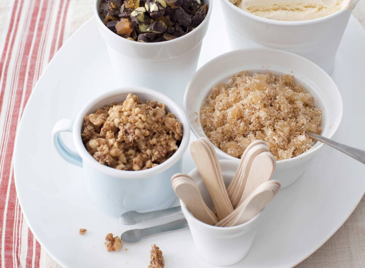 Vanille-ijstopping praline